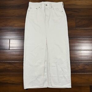 Levi's x Free People Women's Size 28‎ / 6 Snowing in LA Ankle Column Denim Skirt